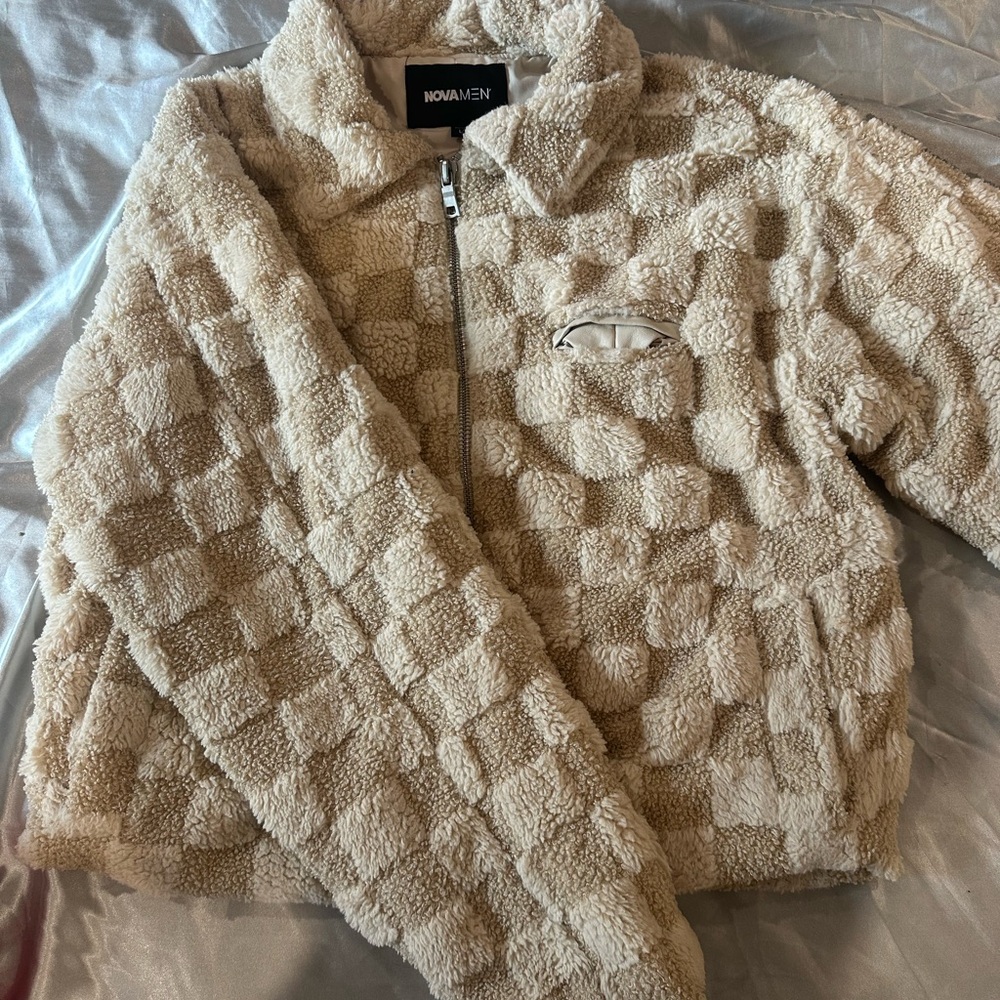 Checkered Fleece Jacket